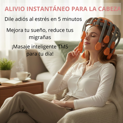 Masajeador de Cabeza 20 Puntas – Alivia Estrés en 10 Segundos